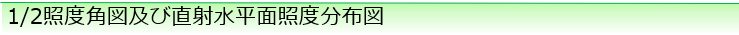 1/2照度角図及び直射水平面照度分布図