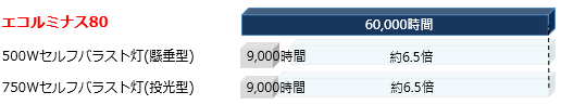 ランプ寿命比較